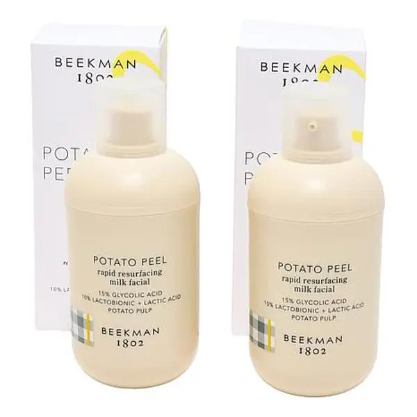 Beekman 1802 Rapid Resurfacing Milk Facial Exfoliant Treatment 2-pack