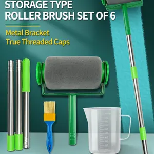 6-in-1 Paint Roller Kit | No Re-Dipping, No Mess!