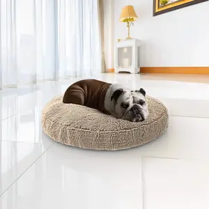 Muddy Mat Cloud K-9 Chenille Pet Bed - Round