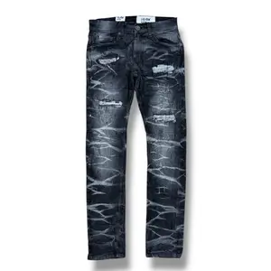 Evolution 'Rip & Repair' Legacy Denim (Washed Black) EV-330207