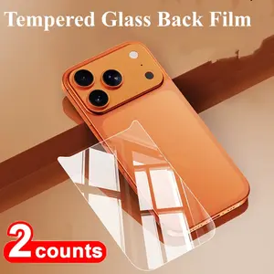Two-Pack Tempered Glass Back Film for iPhone 17 Pro Max, Protective Smartphone Screen Protector for iPhone 17 & 17 Air, Durable Phone Accessory