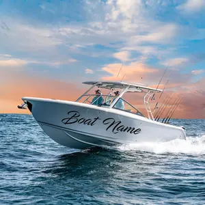 Custom Boat Name Marine Vinyl Decal - UV & Weather Resistant, Rich & Vibrant Colors
