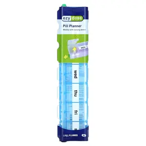Ezy Dose Weekly with Locking Device Pill Planner, XL, 1 Count