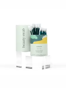 the beauty swab combo kit - for all beauty and cosmetic touch-ups, removal, and application.  Perfect for on-the-go.