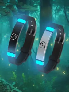 Cute Ghost Design Couple Bracelets, Fashionable Luminous Bracelets for Women & Men, Trendy All-Match & Exquisite Jewelry for Birthday Gift