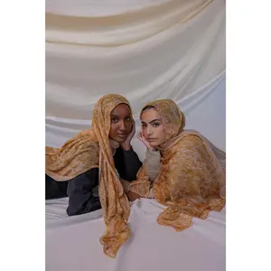 VELA Speckled Peach Print Modal Hijab