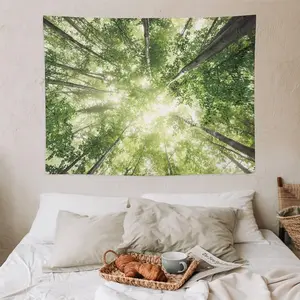 Wall Tapestry,Backdrop,Custom Wedding Tapestry,Personalized Image,Photo or Logo,Made to Order Tapestries Forest  30"X40"
