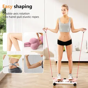 Portable Ab Twist Board with Precision Ball Bearings | Double Anti-Slip Surface | Aerobic Exercise Equipment for All Ages