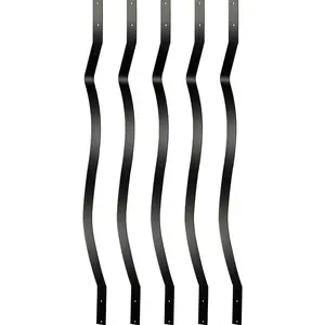 VEVOR Deck Balusters, 61 Pack Metal Deck Spindles, 29.5x1 Staircase Baluster with Screws, Aluminum Alloy Deck Railing for Wood and Composite Deck, Stylish Baluster for Outdoor Stair Deck Porch