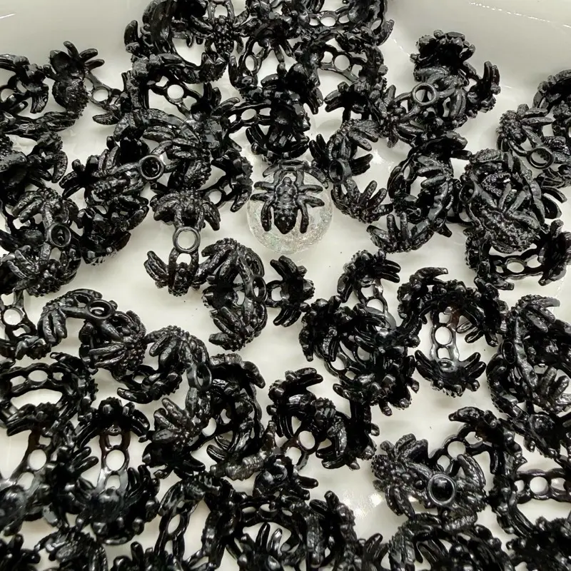 Bead Caps for Beadable Items that Add a Design to Beads - Silver Color and Unique Shape Design