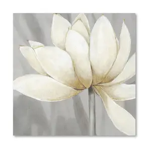 Courtside Market Golden Waterlily I 16x16 Canvas Wall Art