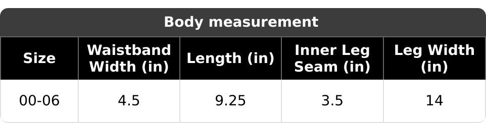 Last Chance: Laurel Canyon Lounge Shorts 00-6 (great for pre-teens too)