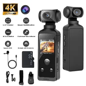 Rechargeable 4K HD Vlogging Camera-4K HD Video Recording Camera - Portable Rechargeable Vlogging Camera with 270° Viewing Angle & 1.3" CMOS Sensor for Video Recording, Perfect for Life Documentation & Travel, Valentine's Day Gifts for Couples
