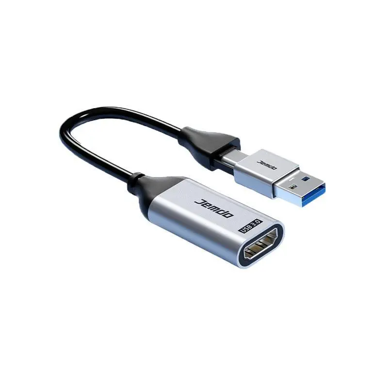 Jemdo USB 3.0 Video Capture Card 4K HDMI Loop-Out 1080P 60FPS Low Latency for Live Streaming Nintendo Switch PS5 Xbox Game Recording OBS