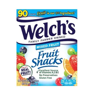 Welch's Real Fruit Snacks 90 pouches (0.80z) snackpack snack door mystery