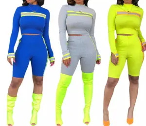 Reflective Workout Tracksuit Set