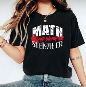 Teacher Christmas T-Shirt, Christmas Math Teacher Shirt, School Math Teacher Tee, Gift Christmas Tee For Teacher, Teacher Day Shirt, Xmas Party T-Shirt.