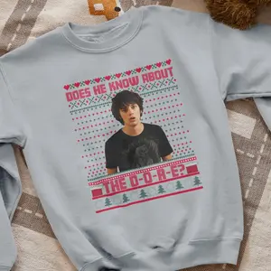 The DORE Shirt, Does He Know About The Dore Hoodie, Rodrick Tee, Christmas Gift, Unisex Cotton Shirt for Men and Women