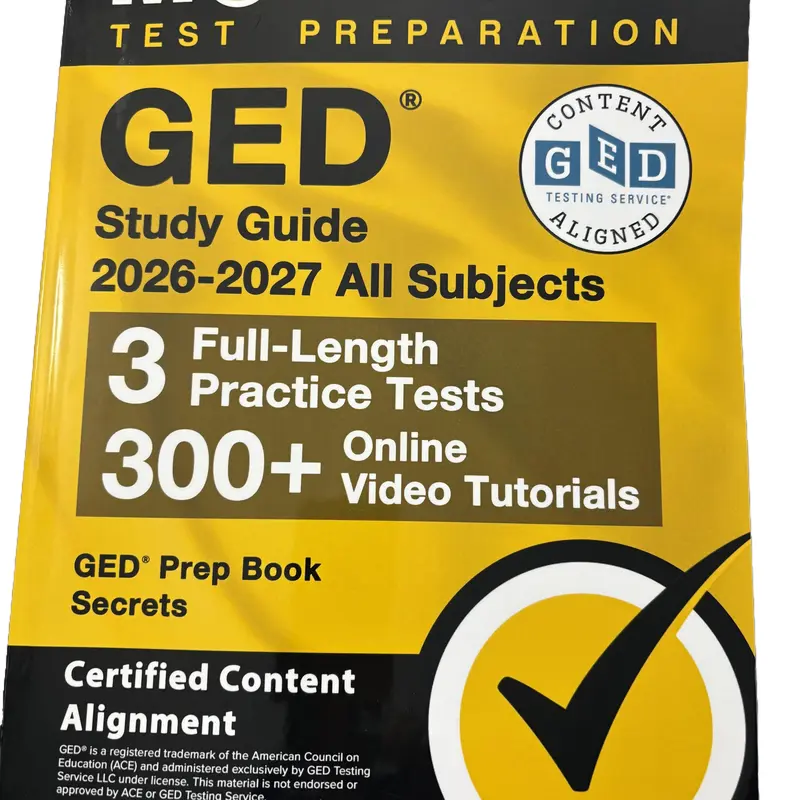 UPDATED 2026-2027 GED All Subjects 7th Edition Soft Cover Workbook - 3 Practice Tests, Up-to-Date Content, Video Tutorials, Exam Review Book, Comprehensive Preparation, Learning Books to Enhance Understanding