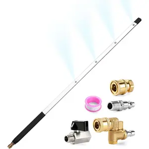 24 Inch  Washer Radiator Cleaning Wand,  Radiator Cleaning Tools with Dual-Use  Radiator Cleaner Wands for  Washer &  Air Pump Flush   Radiator Power Washer Wand