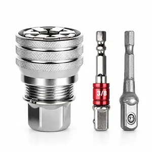 Multi-Function Universal Socket Wrench Tool - Universal Maintenance Tool, Adjustable Universal Socket Wrench, Universal Socket Tool for 3/8" Drive Ratchet Torque Wrench & Power Drill (Connecting rod random color)