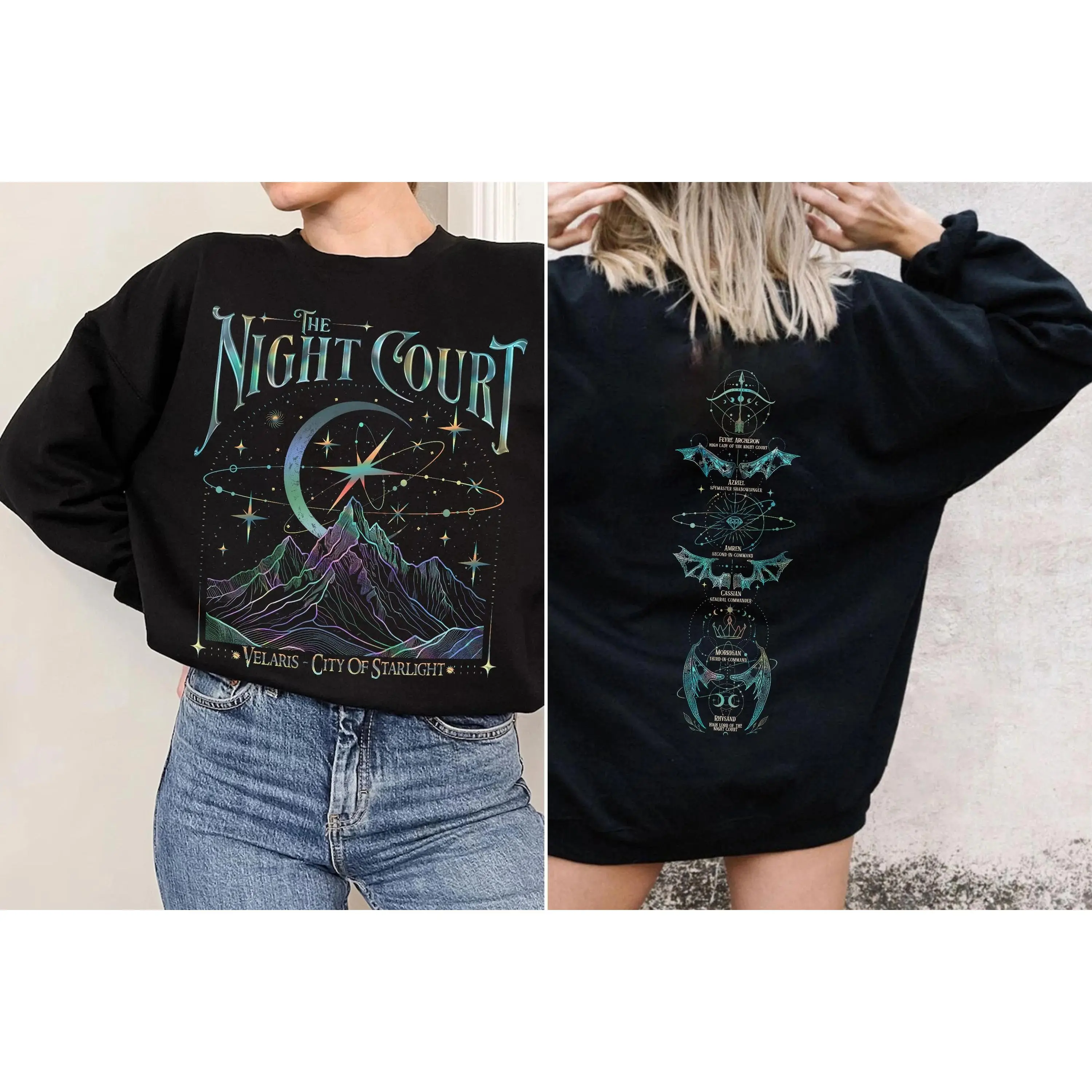 Velaris The Night Court Acotar Shirt Sweatshirt, Velaris The Night Court, Court Of Dreams Shirt, Inner Circle Acotar Tee, SJM Bookish