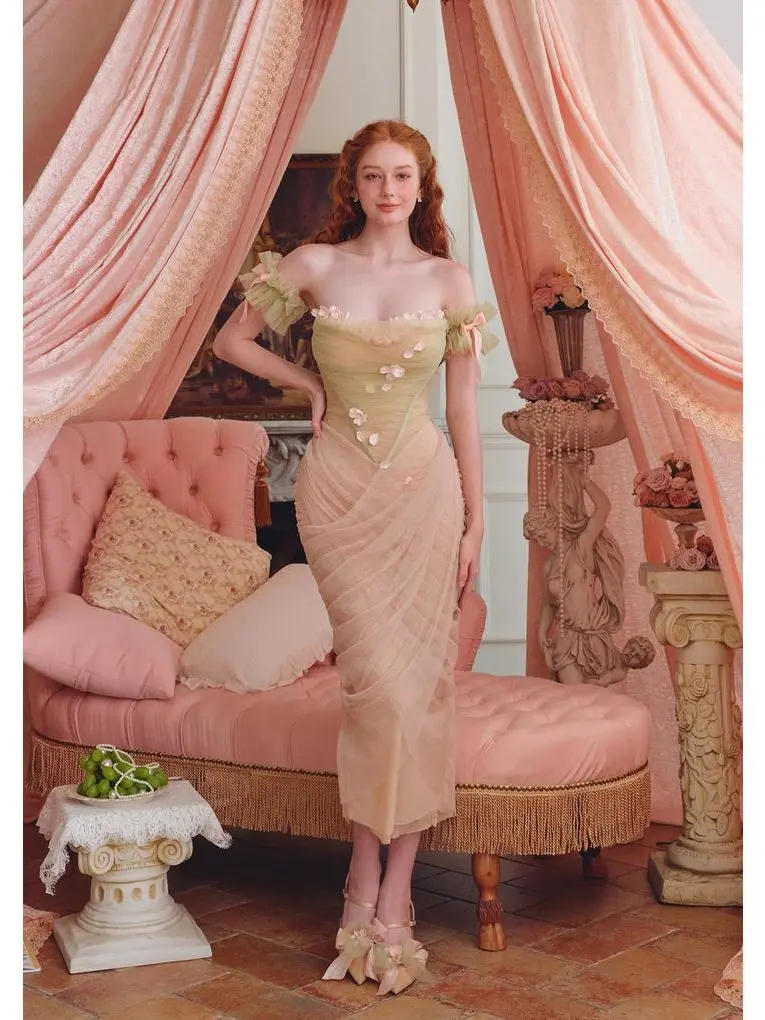 Listen to the Falling Flowers Dress