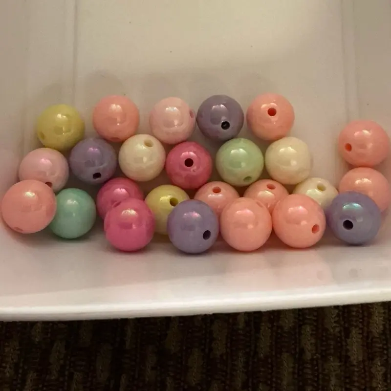 Mixed 14 mm acrylic beads