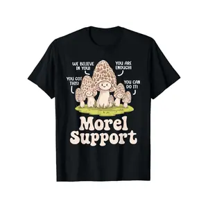 Humorous T-Shirt for Mushroom Collecting, Featuring Mycology And Fungi, Ideal for Morel Hunting, Unisex with a Casual Round Neck, Short Sleeves, Made of 100%, Available in Sizes S to XXXXXL