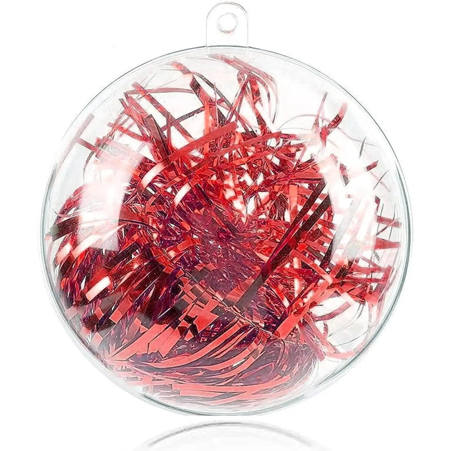 20 Pack Clear Plastic Fillable Ornaments Balls for Crafts, 3.15''/80mm Christmas Ornaments DIY for Holiday, Wedding, Gifts,  Decor