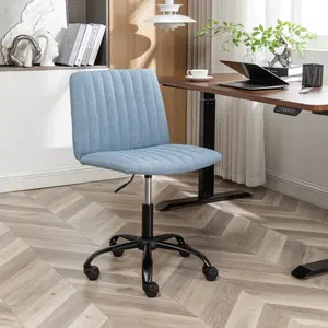 Arlo Fabric Swivel Office Chair with Ergonomic Back Support