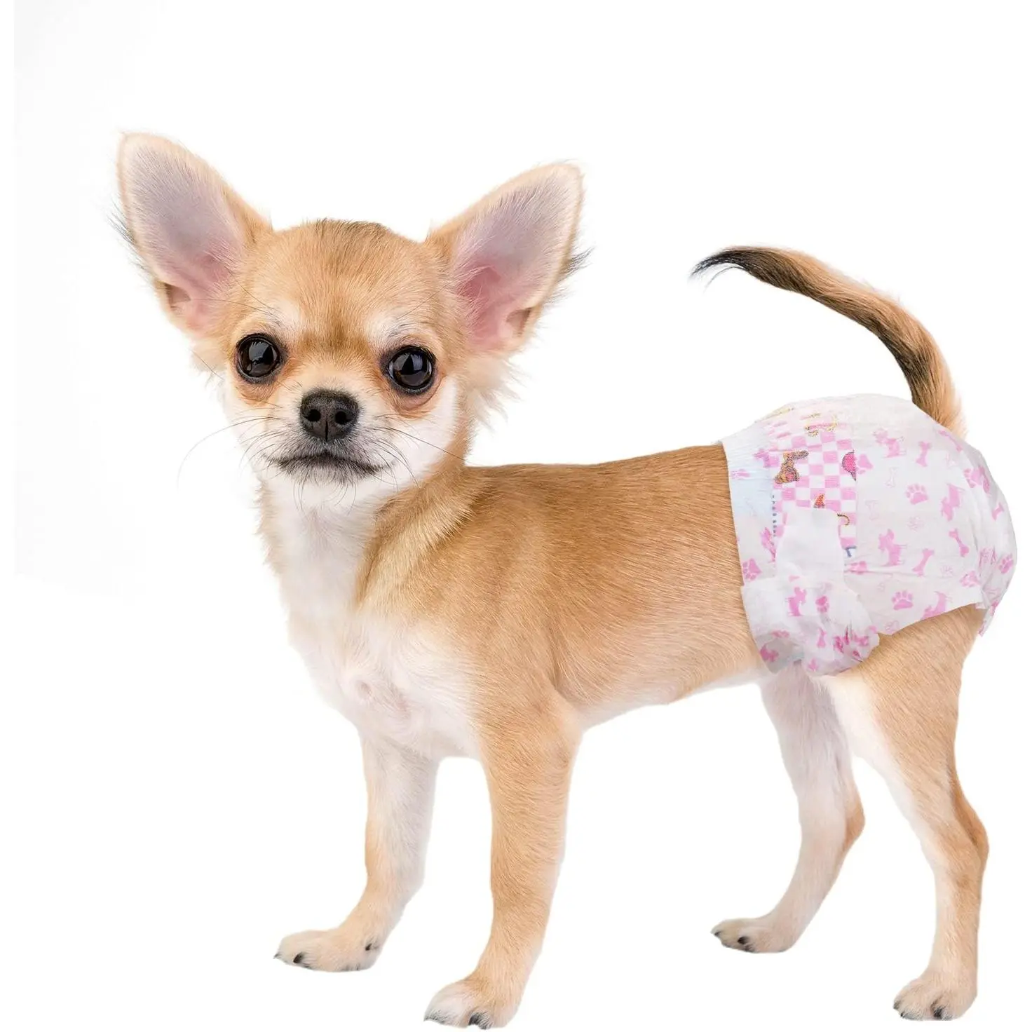 Disposable  Diapers Female, Super Absorbent Doggie Diaper, Rapid-Dry Gel Technology Puppy Diapers, Leak-Proof Fit  Diapers for Doggy in Heat,Excitable Urination,,