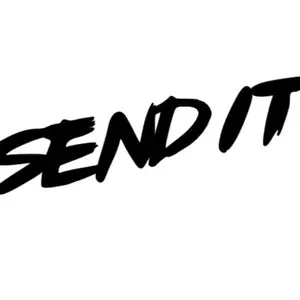 Send it funny racing vinyl decal sticker 5"