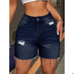 tiktokPETITEWomenFadedDenimShorts MinimalistStyle