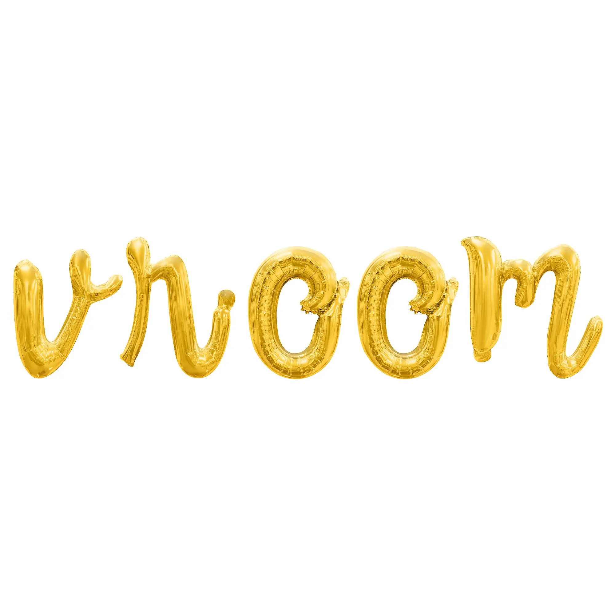 Cursive Script Letter Balloons - VROOM 16" Inch Alphabet Letters Foil Mylar Balloon Birthday Party Banner