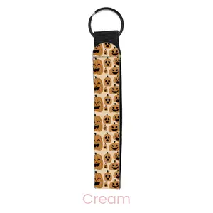 abbyrose Goofy Gourds Wristlet Key Chain Cream