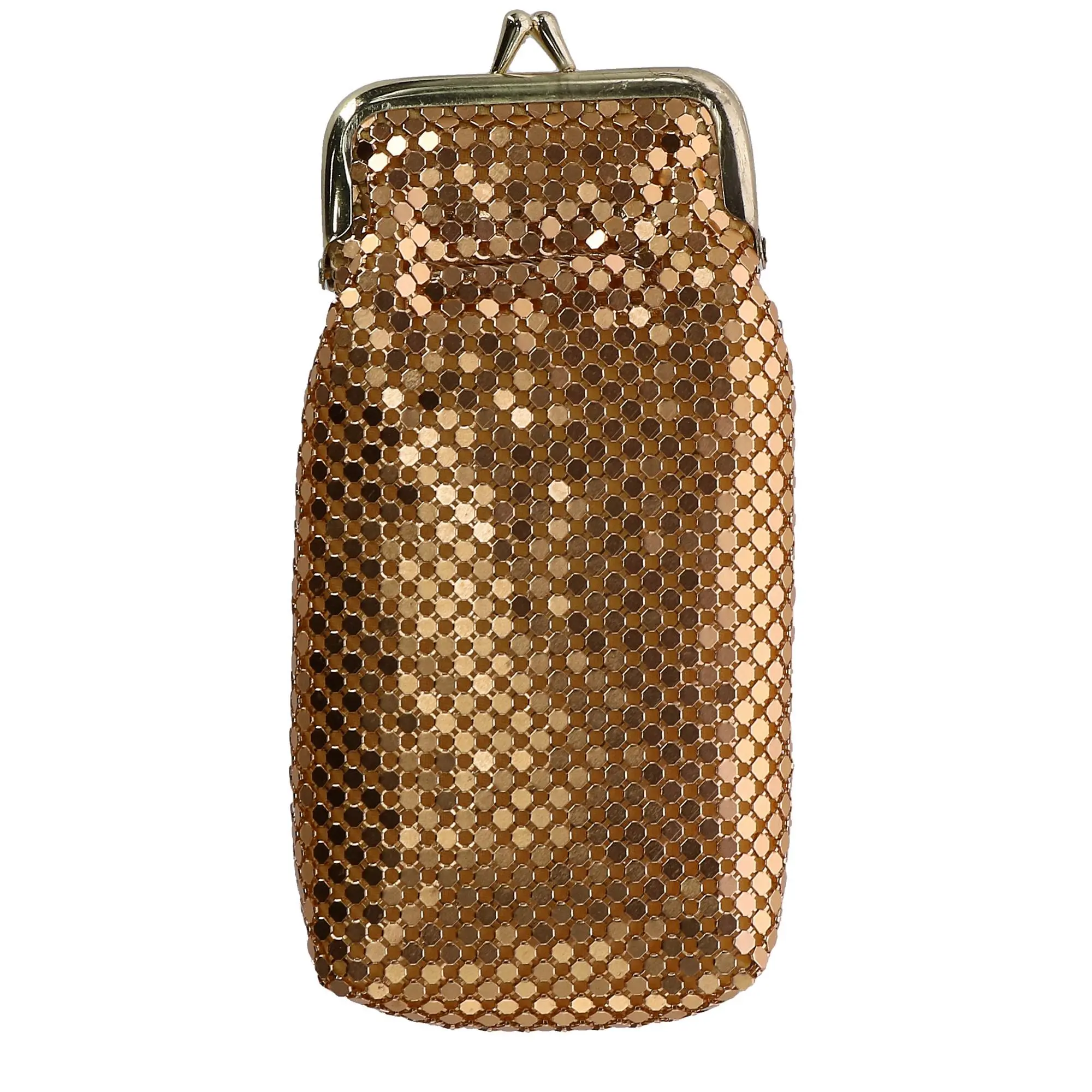 CTM Women's Mesh Cigarette Case with Lighter Pocket and Kiss Lock Closure, Cigarette Cases