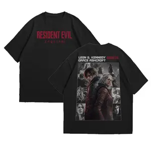 Street Style Graphic Shirt for Men and Women, Vintage Artistic Print Video Game Fan Tee RE9006