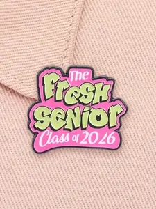 2026 Graduation Enamel Brooch, Vintage 90s Color Graduate Season Memorial Alloy Pin, Fashion Accessory for Backpacks and Clothes
