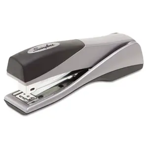 212 MAIN Optima Grip Full Strip Stapler, Ergonomic Design, 25-Sheet Capacity, No-Jamming Function, Silver Office Equipment Stapler for Computers & Office Use