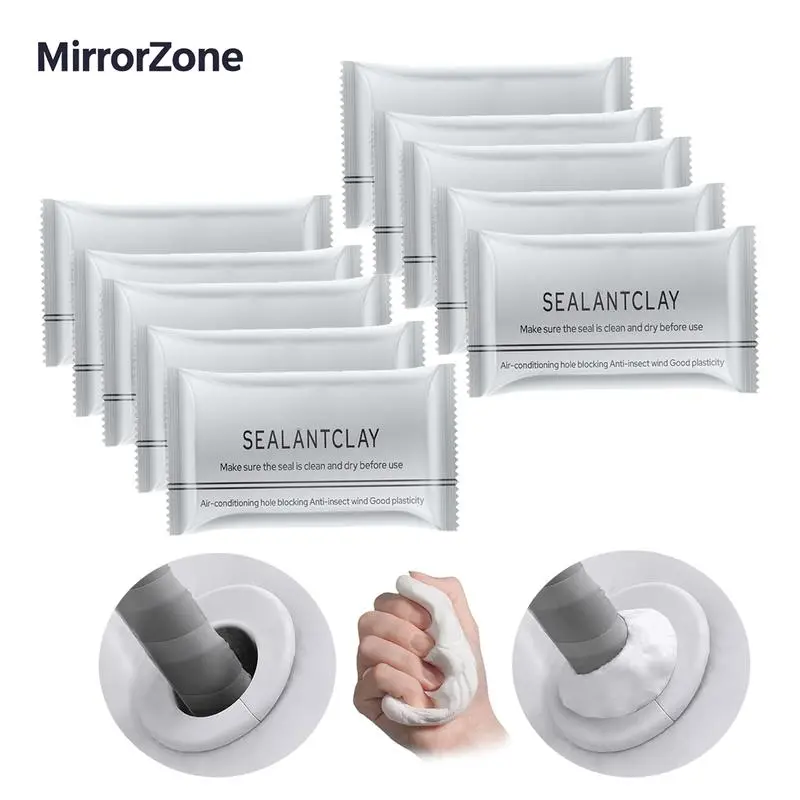 10Counts Waterproof Sealant Mastic,Quick Mending Mud,Repair Wall Holes,for Drain Connection,Wall Hole,Air Conditioning Hole Waterproof Seal Putty.MirrorZone.