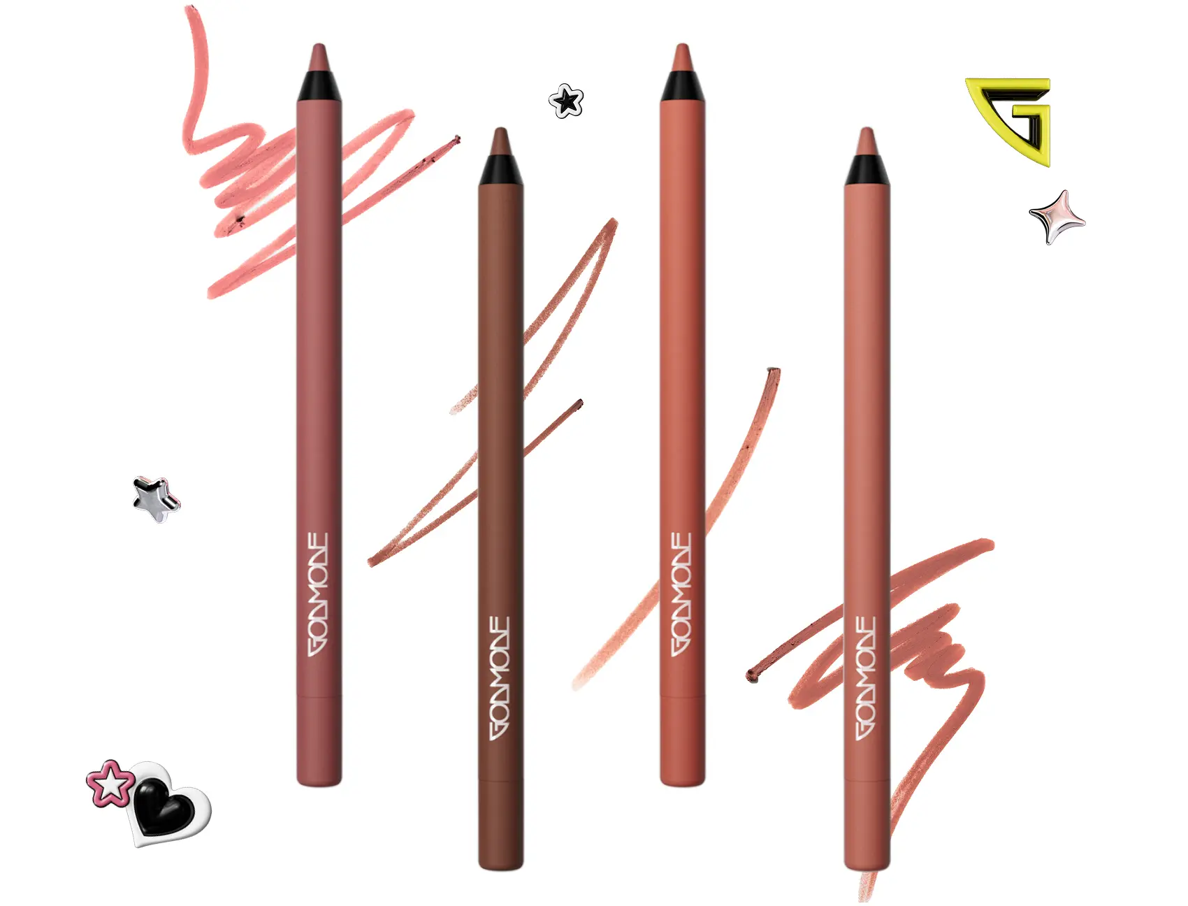 GODMODE BEAUTY Cruelty-Free Chocolate Cherub Cosmetic Lipliner, Level Up Long-Lasting Lip Definer for Precise Lip Contouring Lip Bullet