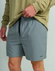 Gray Quick-Drying Swim Shorts
