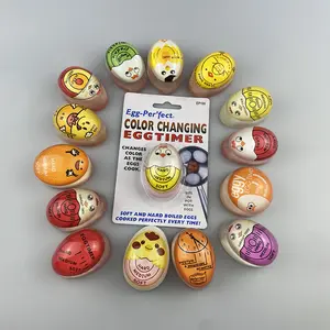 Egg Timer for Perfect Cooking, 1/2 Counts Soft Medium Hard Eggs Indicator, Kitchen Timing Gadget, Color-Changing Timer