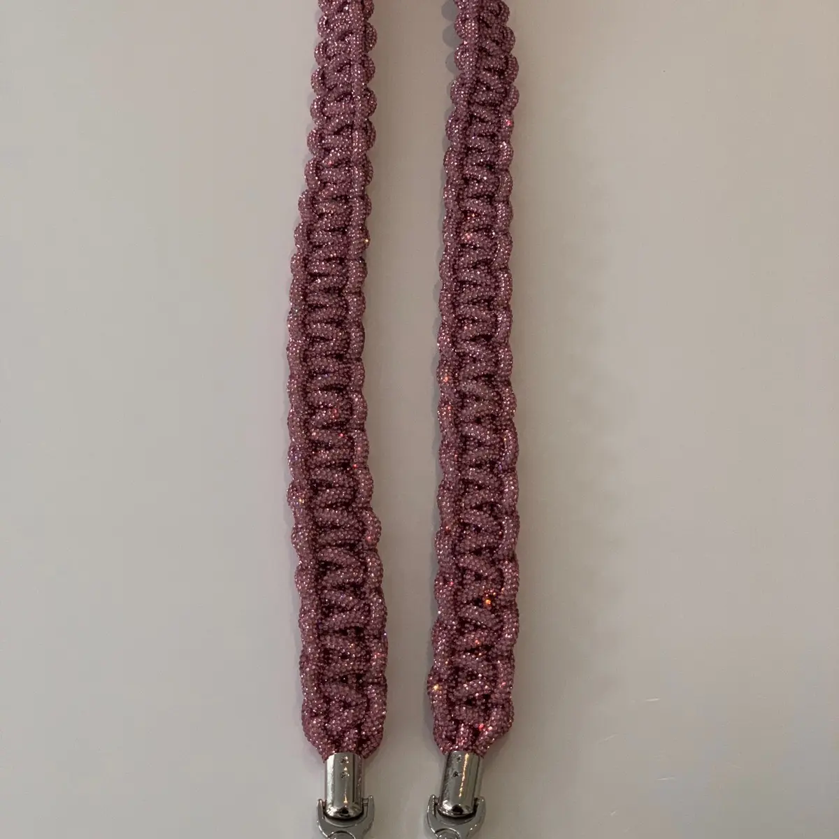 Pink Crysta Crossbody Purse Strap/ Rhinestone Crystals