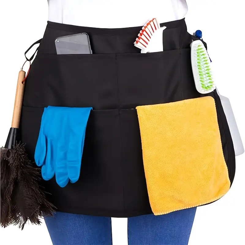 Adjustable Garden Apron & Tool Belt for Women - Lightweight Polyester Waist Apron with Multiple Pockets, Durable Utility Belt for Gardening, Cleaning, Servers, Teachers, Waitstaff, Gardening Apron |     Adjustable Apron |     Durable Apron
