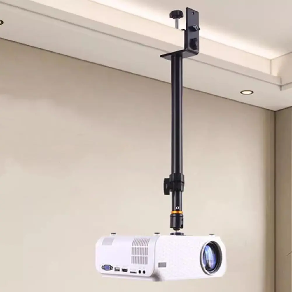 Projector Ceiling Mount Stand, Adjustable Length Projector Stand, Ceiling Mount Projectors Holder for QKK, DR.J, DBPOWER, Eazze, VANKYO, AAXA, Jinhoo, PVO, TMY, AuKing and  Other Mini Projectors