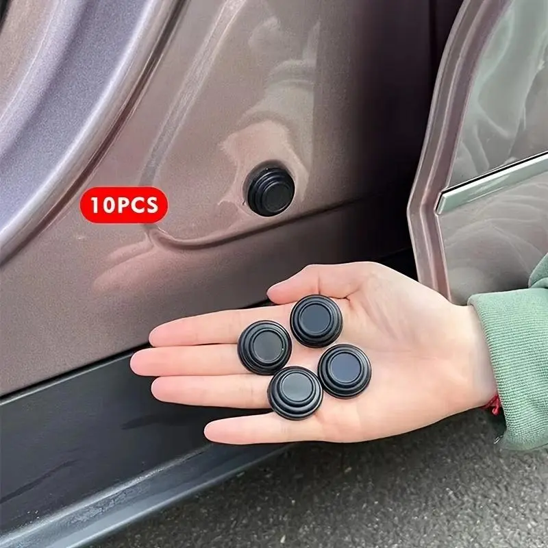 10-Pack Silicone Car Door Seals for Noise Reduction and Vibration Control, Quiet and Compatible with Most Vehicle Models, Car Door Protector, Car Accessory