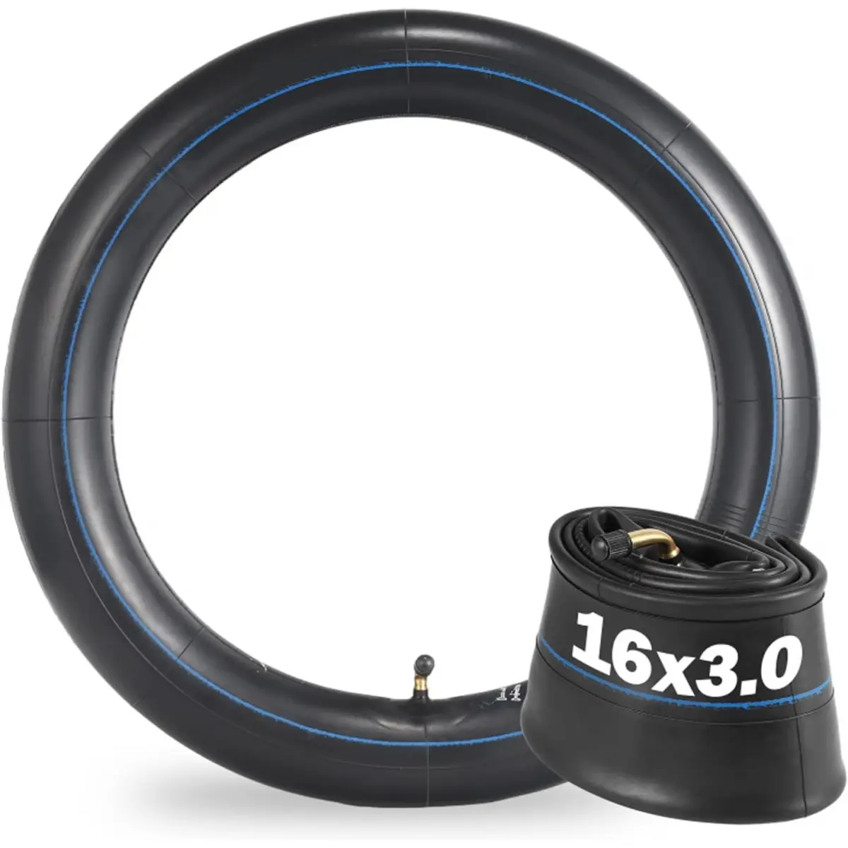 16x3.0 Bicycle Inner Tube, Shock Absorption Tire Tube Replacement for Cruiser Bikes, E-Bikes, Electric Scooters, Driving Safety Enhancement for Cyclists, Bicycle Tubes