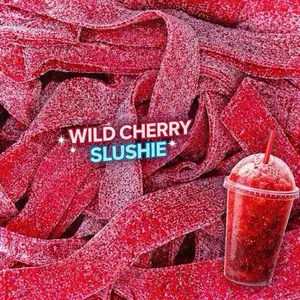 Wild Cherry Slush Swedish Sour Candy Belts 4oz